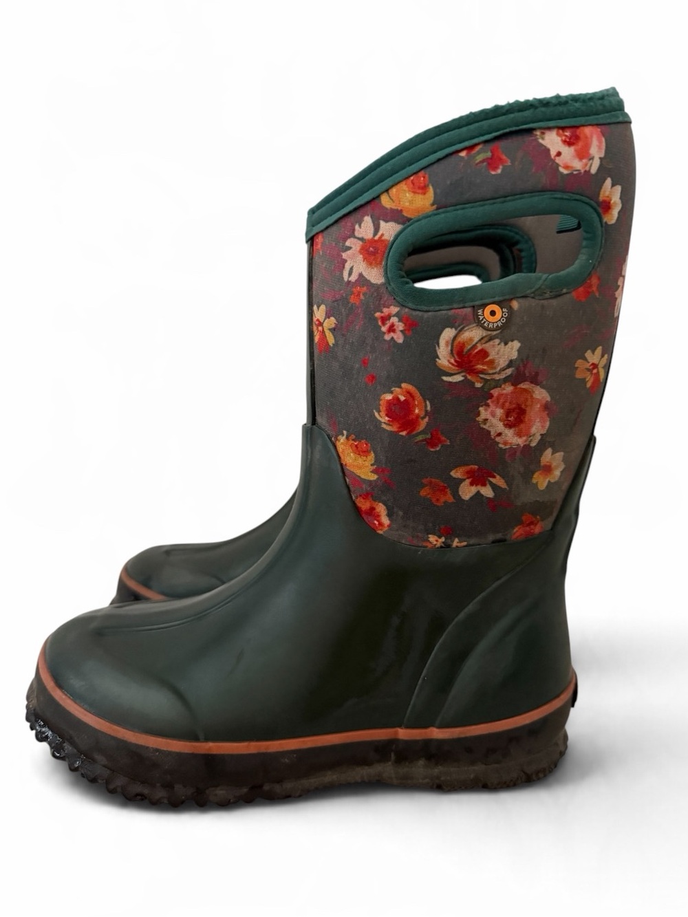 BOGS kids Classic Mid Floral Boots Floral Rain Boots US 2